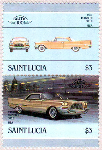 «St. Lucia stamp 300C 1957»